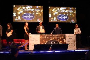 Jean-Charles Correa reçoit le 1er prix lors de la nuit de la RSE
